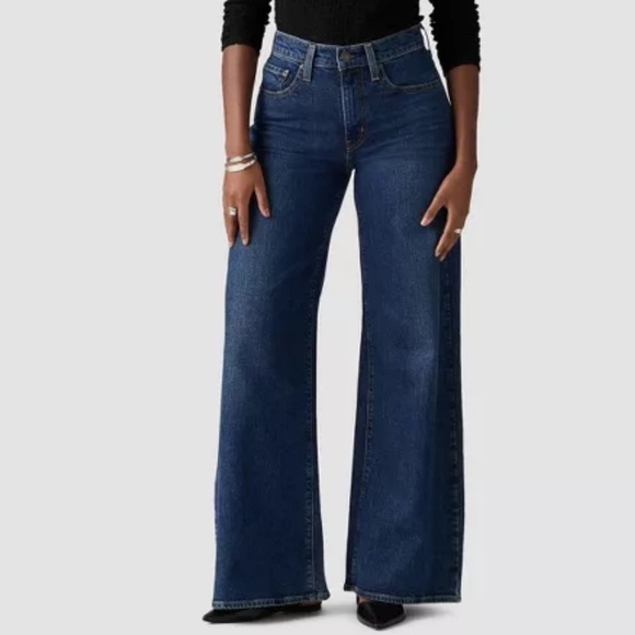 New Levi's® Women's 728 High-Rise Wide Leg Jeans - Woodstock Size 27 - Picture 2 of 11